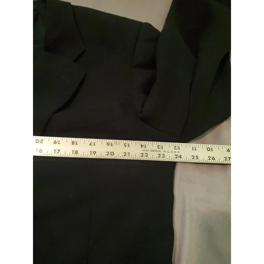VTG Jhane Barnes Men's Black Suede Blazer Sportcoat Jacket 46L
